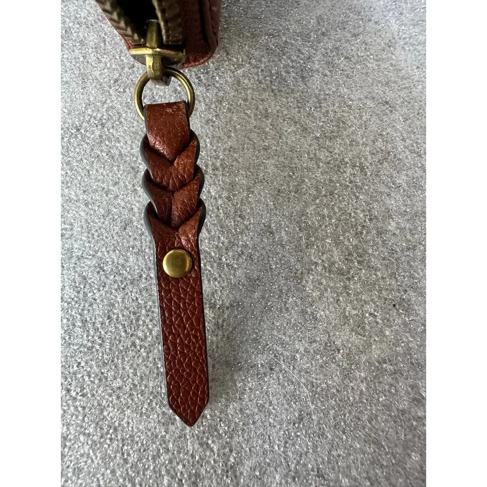 Fossil Colorblock Leather Zip Around Wallet Brown Cream - Matching bag available